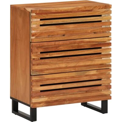 vidaXL Sideboard 75cm Braun Massivholz Akazie - Sideboard vidaXL Sideboard 75cm Braun Massivholz Akazie - Sideboard