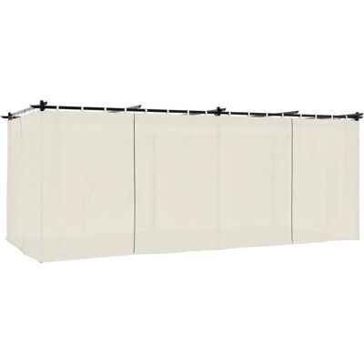 vidaXL Altana z zasłonami 6x3m Stal - Zadaszenie na imprezy vidaXL Altana z zasłonami 6x3m Stal - Zadaszenie na imprezy