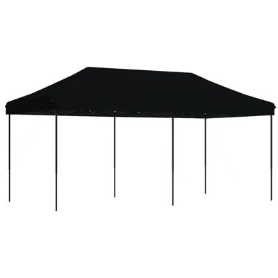 vidaXL Czarny składany namiot imprezowy 580x292x315 cm vidaXL Czarny składany namiot imprezowy 580x292x315 cm
