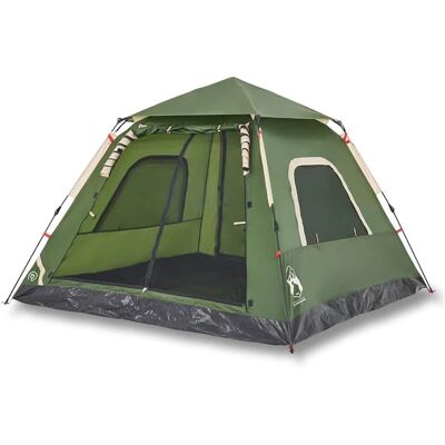 vidaXL Kuppelzelt für 5 Personen Grün Schnelles Lösen - Camping Zelt vidaXL Kuppelzelt für 5 Personen Grün Schnelles Lösen - Camping Zelt