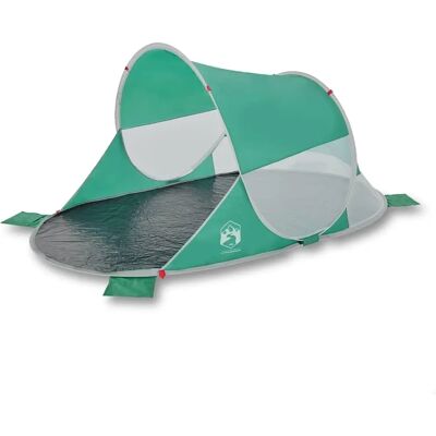 vidaXL Beach Tent Sea Green Lightweight Pop-up Waterproof - Beach Tent vidaXL Beach Tent Sea Green Lightweight Pop-up Waterproof - Beach Tent