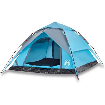 vidaXL Kuppelzelt für 4 Personen Leichtes Campingzelt Blau Schnellverschluss vidaXL Kuppelzelt für 4 Personen Leichtes Campingzelt Blau Schnellverschluss