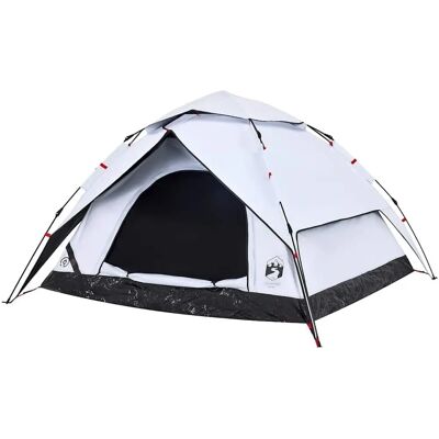 vidaXL Koepel Kampeertent 5 Personen Wit Donker - Tent vidaXL Koepel Kampeertent 5 Personen Wit Donker - Tent