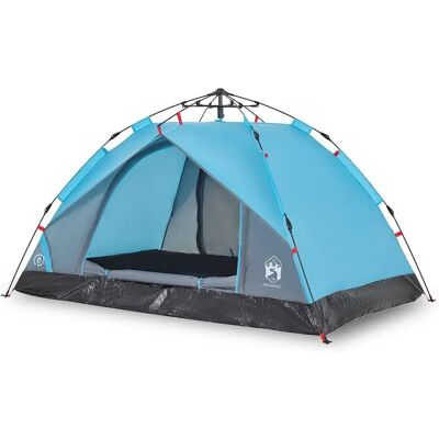 vidaXL Tenda de acampamento azul para 2 pessoas - Impermeável & Blackout vidaXL Tenda de acampamento azul para 2 pessoas - Impermeável & Blackout