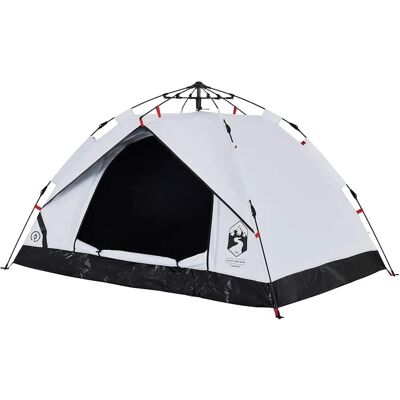 vidaXL Dome Camping Telt 3 Personer Hvid Mørklægning - Telt vidaXL Dome Camping Telt 3 Personer Hvid Mørklægning - Telt