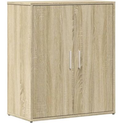 vidaXL Dressoir - 60x31x70 - cm - bewerkt - hout - sonoma - eikenkleurig vidaXL Dressoir - 60x31x70 - cm - bewerkt - hout - sonoma - eikenkleurig