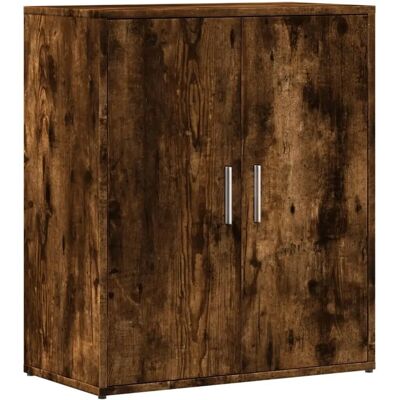 Aparador de Roble Ahumado VidaXL - 60x31x70 cm - Almacenamiento para Sala Aparador de Roble Ahumado VidaXL - 60x31x70 cm - Almacenamiento para Sala