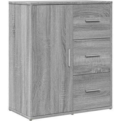 vidaXL Grijze Sonoma Dressoir 60x31x70 cm Houtbewerking vidaXL Grijze Sonoma Dressoir 60x31x70 cm Houtbewerking