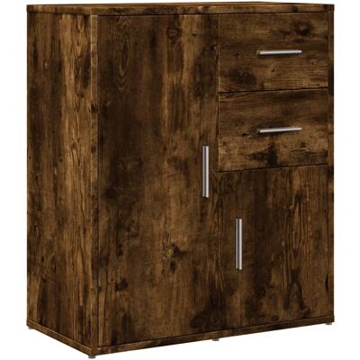 vidaXL Gerookte Eiken Dressoir - Woonkamer Opbergmeubel vidaXL Gerookte Eiken Dressoir - Woonkamer Opbergmeubel