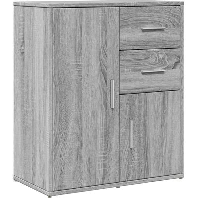 Aparador de madera de ingeniería gris Sonoma 60x31x70 cm vidaXL Aparador de madera de ingeniería gris Sonoma 60x31x70 cm vidaXL