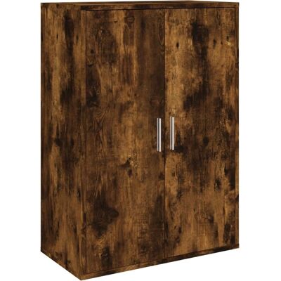 vidaXL Smoked Oak Sideboard - Storage Cupboard - Black - Highboard - 60x31x84 cm vidaXL Smoked Oak Sideboard - Storage Cupboard - Black - Highboard - 60x31x84 cm