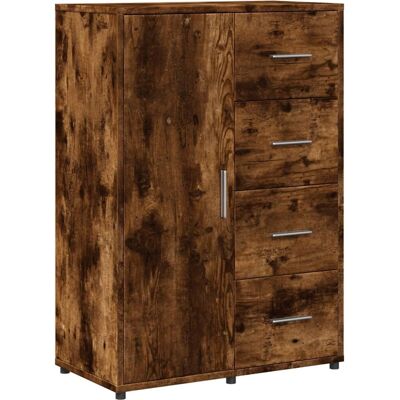 vidaXL Savustettu tammi sivupöytä - 60x31x84 cm, Insinööri puu vidaXL Savustettu tammi sivupöytä - 60x31x84 cm, Insinööri puu