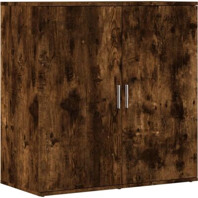 vidaXL Black Smoked Oak Sideboard - Storage Cupboard 79x38x80 cm vidaXL Black Smoked Oak Sideboard - Storage Cupboard 79x38x80 cm
