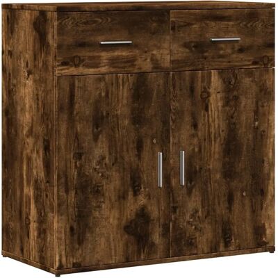 vidaXL Rauch Eichen Sideboard - Aufbewahrungsschrank - Wohnzimmermöbel vidaXL Rauch Eichen Sideboard - Aufbewahrungsschrank - Wohnzimmermöbel