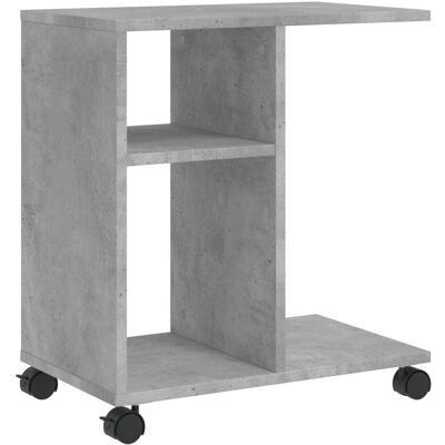 vidaXL 840572 Beton Grau Rolltisch - Beistelltisch vidaXL 840572 Beton Grau Rolltisch - Beistelltisch