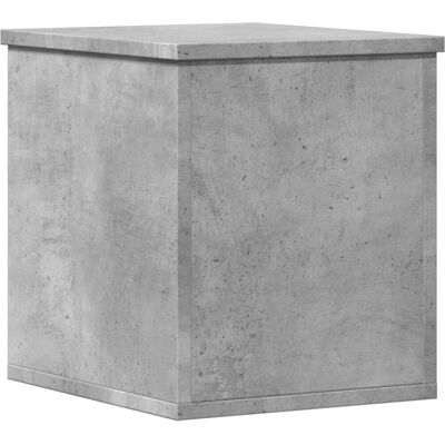 vidaXL Opbergdoos - Hout - Grijs cement - Opbergdoos vidaXL Opbergdoos - Hout - Grijs cement - Opbergdoos