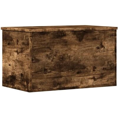 vidaXL Smoked Oak Storage Box - Durable, Multi-purpose Furniture vidaXL Smoked Oak Storage Box - Durable, Multi-purpose Furniture