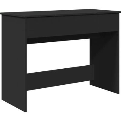 vidaXL Schwarzer 100x45x76 cm Schminktisch mit Spiegel vidaXL Schwarzer 100x45x76 cm Schminktisch mit Spiegel