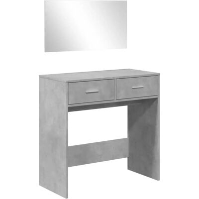 VidaXL 840705 betonggrijs make-up tafel - Make-up tafel VidaXL 840705 betonggrijs make-up tafel - Make-up tafel