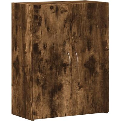 vidaXL Arkivskab - 60x32x77,5 cm - Behandlet - Træ - Røget eg vidaXL Arkivskab - 60x32x77,5 cm - Behandlet - Træ - Røget eg