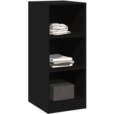 vidaXL Kledingkast Zwart 48x41x102 cm Houtsoort - Kledingkast vidaXL Kledingkast Zwart 48x41x102 cm Houtsoort - Kledingkast