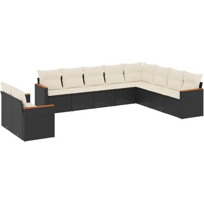 vidaXL Gartenmöbel-Set - Langlebiges Rattan, Modular, 10 Sitze vidaXL Gartenmöbel-Set - Langlebiges Rattan, Modular, 10 Sitze