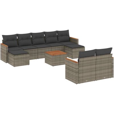 VidaXL Gartenmöbel-Set - Grau, Modell 3226410 VidaXL Gartenmöbel-Set - Grau, Modell 3226410