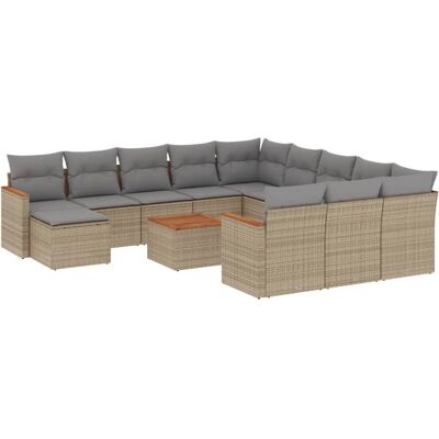 VidaXL Gartenmöbel-Set - Beige, Modular, Wetterfest VidaXL Gartenmöbel-Set - Beige, Modular, Wetterfest