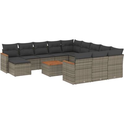 vidaXL Gartenmöbel-Set - Wetterfestes PE Rattan - 13 Stück vidaXL Gartenmöbel-Set - Wetterfestes PE Rattan - 13 Stück