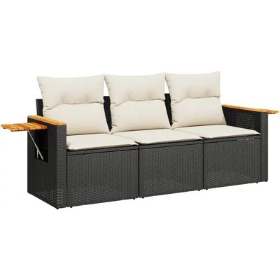 vidaXL Gartenmöbelset - Beiges Poly Rattan - Garten-Sofagruppe vidaXL Gartenmöbelset - Beiges Poly Rattan - Garten-Sofagruppe
