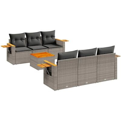 VidaXL Outdoor Furniture Set - Modular, Witterungsbeständig, 6 Sitze VidaXL Outdoor Furniture Set - Modular, Witterungsbeständig, 6 Sitze