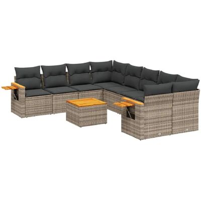 VidaXL Gartenmöbel-Set - Modular, UV-beständig, Grau VidaXL Gartenmöbel-Set - Modular, UV-beständig, Grau