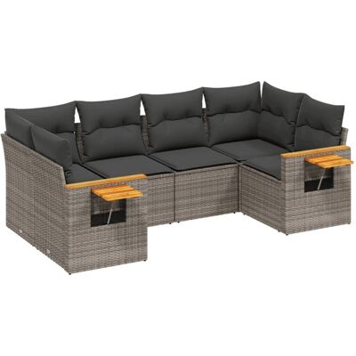 VidaXL 3227103 Outdoor-Möbelset - Graue modulare Gartencouch mit Kissen VidaXL 3227103 Outdoor-Möbelset - Graue modulare Gartencouch mit Kissen