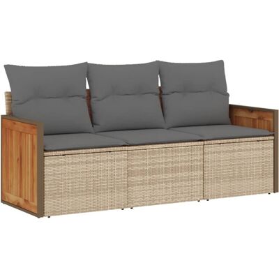 VidaXL Gartenmöbel-Set - Beige, Modular, 3-Teilig VidaXL Gartenmöbel-Set - Beige, Modular, 3-Teilig