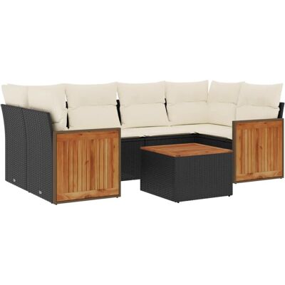 VidaXL Gartenset - Schwarz - Langlebig, Modular, Bequem VidaXL Gartenset - Schwarz - Langlebig, Modular, Bequem