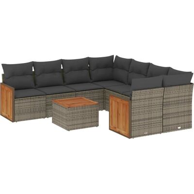 VidaXL Gartenset - Grau - Modulares Outdoor-Möbelset VidaXL Gartenset - Grau - Modulares Outdoor-Möbelset