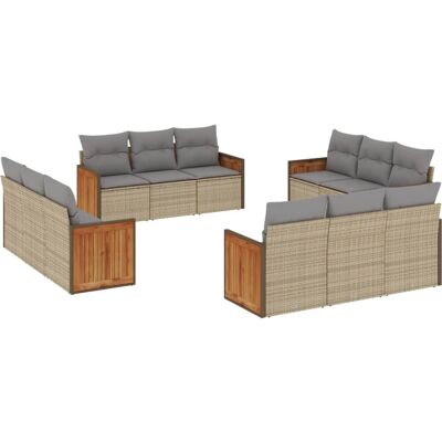 vidaXL Gartenmöbel-Set - 12-tlg. Modular Gartenlounge vidaXL Gartenmöbel-Set - 12-tlg. Modular Gartenlounge