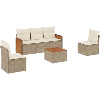 VidaXL Gartenmöbel-Set - Langlebiges PE-Rattanmaterial - Bequeme Kissen - UV-beständig - Garten/Patio VidaXL Gartenmöbel-Set - Langlebiges PE-Rattanmaterial - Bequeme Kissen - UV-beständig - Garten/Patio