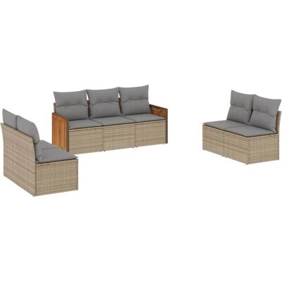 vidaXL Gartenmöbel-Set - Langlebiges PE Rattan - Bequeme Kissen - Modulares Design - Garten/ Terrasse vidaXL Gartenmöbel-Set - Langlebiges PE Rattan - Bequeme Kissen - Modulares Design - Garten/ Terrasse