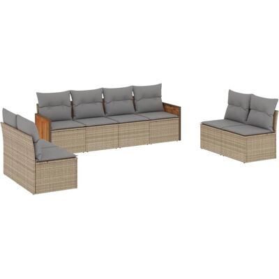 vidaXL Gartenmöbel-Set - Langlebiger Poly-Rattan, Modulares Design vidaXL Gartenmöbel-Set - Langlebiger Poly-Rattan, Modulares Design