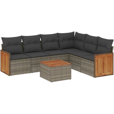 vidaXL Gartenmöbel-Set - Modulares Sofa 6 Sitze vidaXL Gartenmöbel-Set - Modulares Sofa 6 Sitze