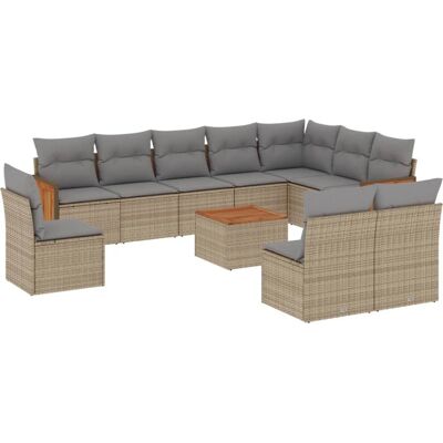 vidaXL Gartenmöbelset - Modulares, wetterfest, Beige vidaXL Gartenmöbelset - Modulares, wetterfest, Beige