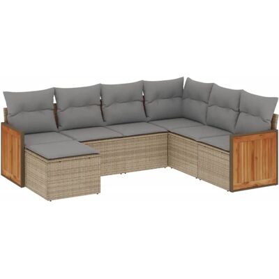 vidaXL Outdoor Möbelset - Modular, Wetterfest, Beige vidaXL Outdoor Möbelset - Modular, Wetterfest, Beige