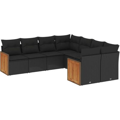 VidaXL 3228232 Gartemöbel-Set - Schwarz VidaXL 3228232 Gartemöbel-Set - Schwarz