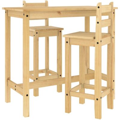 vidaXL 3-teiliges Bar-Set Massivholz Kiefer - Möbel-Set vidaXL 3-teiliges Bar-Set Massivholz Kiefer - Möbel-Set