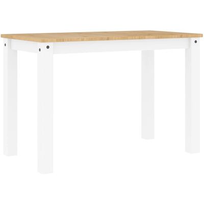 vidaXL Witte Panama Eettafel - Eettafel vidaXL Witte Panama Eettafel - Eettafel