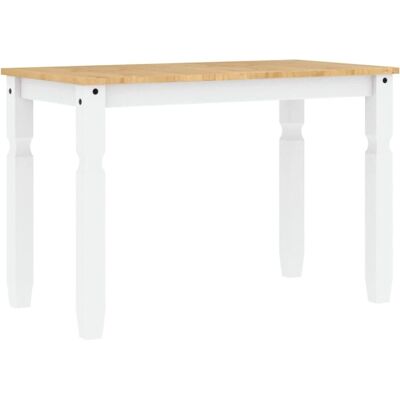 vidaXL Eettafel Corona Wit Massief dennenhout - Eettafel vidaXL Eettafel Corona Wit Massief dennenhout - Eettafel