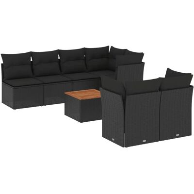 vidaXL Garten-Sofagarnitur - Beige - 8-teiliges Set - Gartenmöbel vidaXL Garten-Sofagarnitur - Beige - 8-teiliges Set - Gartenmöbel