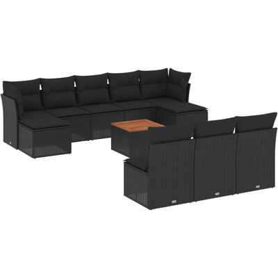 VidaXL Gartenmöbel-Set - Robust, Modular, Schwarz VidaXL Gartenmöbel-Set - Robust, Modular, Schwarz