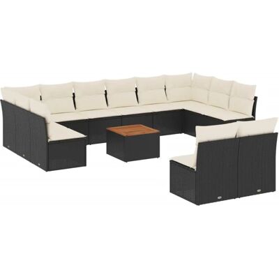 VidaXL Gartenset - Schwarz - Modular Gartenmöbel VidaXL Gartenset - Schwarz - Modular Gartenmöbel